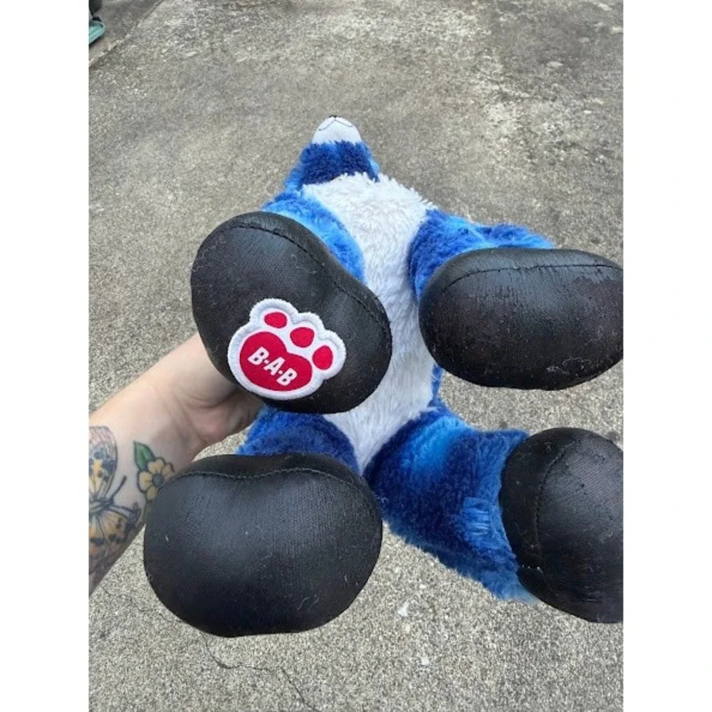 Build A Bear Tinsel Reindeer Blue Merry Mission Plush Snowflake Medallion Collar